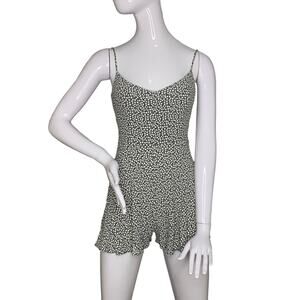 Zara Romper Floral Print Hidden Zipper on Back Size XS Adjustable Straps